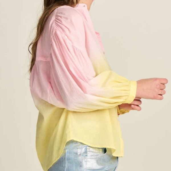 Camisa rosa degradada a amarillo - Imagen 5
