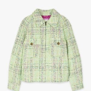 Chaqueta corta tejido chanel verde