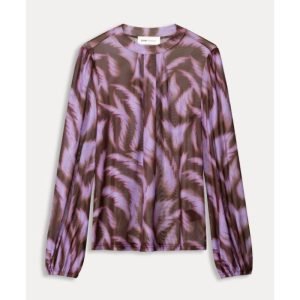 Camiseta malla moradas y marrón