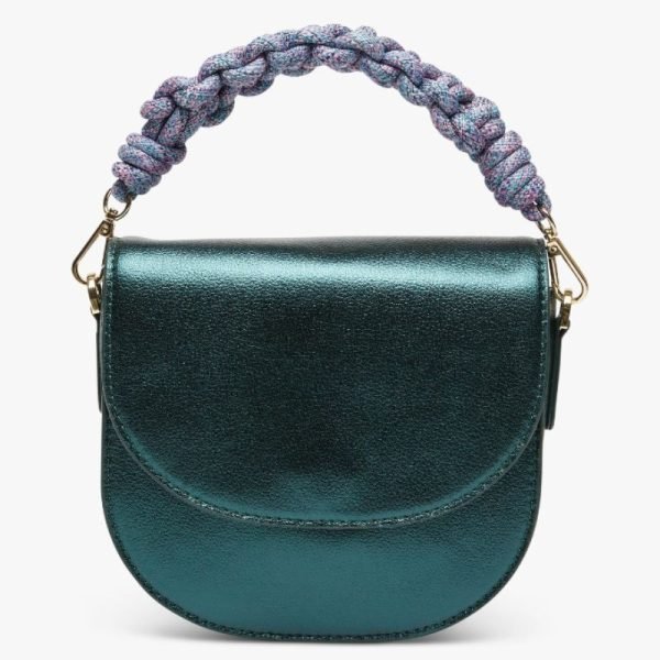 Bolso verde metalizado