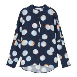 CAMISA AZUL MARINO CIRCULOS