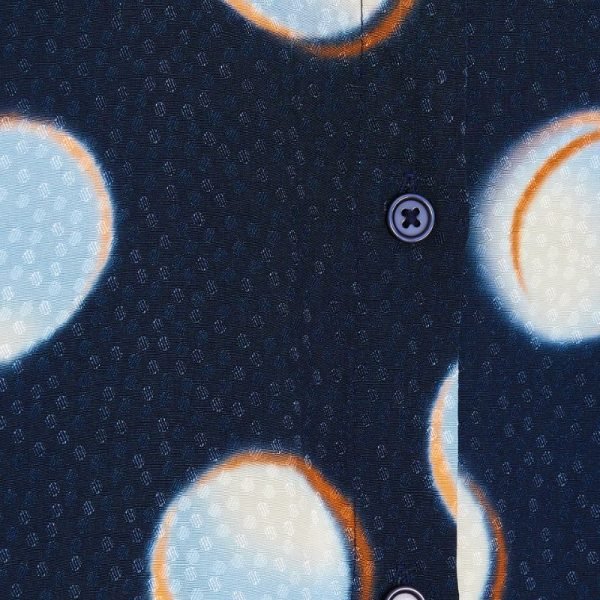 CKS 303284 CAMISA AZUL CIRCULOS