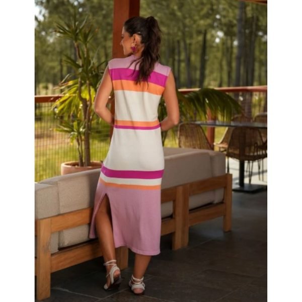 VESTIDO DE RAYAS HORIZONTALES - Imagen 3