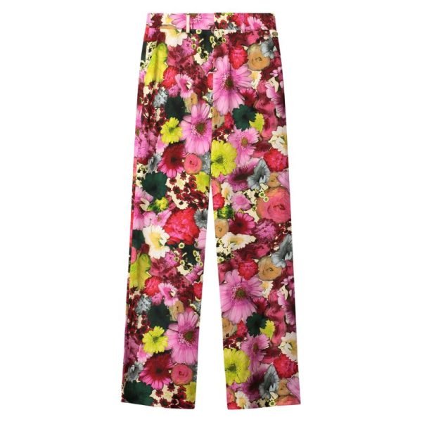 pom pantalon de flores